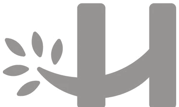 The Halesnax H mark with a sprig of leaves growing from its left stem